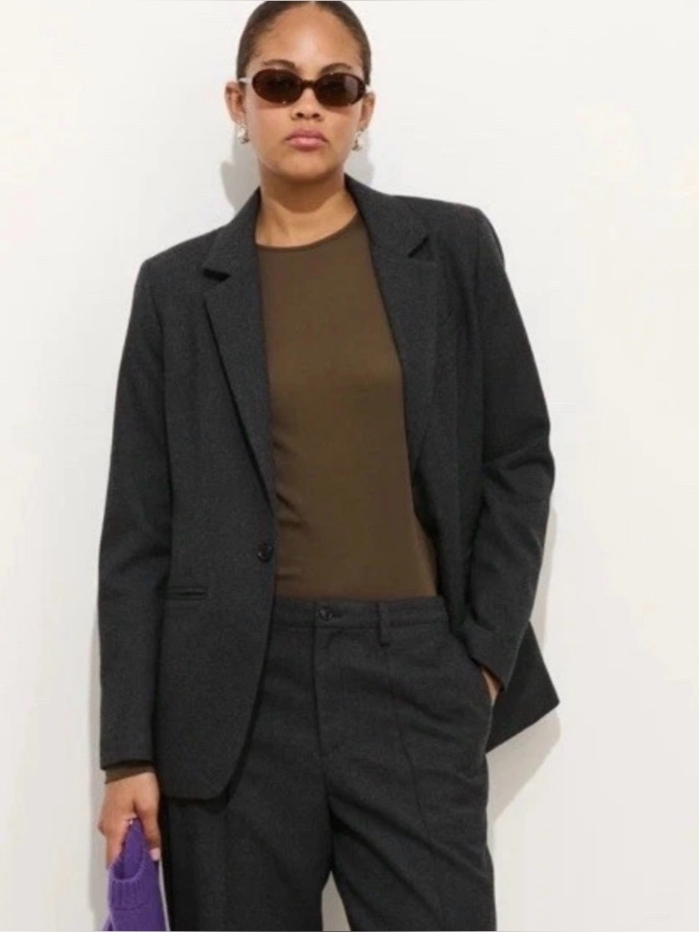 Alex Mill SoHo Blazer Sz XL
Navy Blue One Button Pocket
Wool Blend Lined NWT